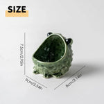 conteneur céramique grenouille verte décoration animale moderne clés bonbons rangement