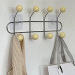 porte sacs mural moderne sacs tissu clips transparents rangement maison