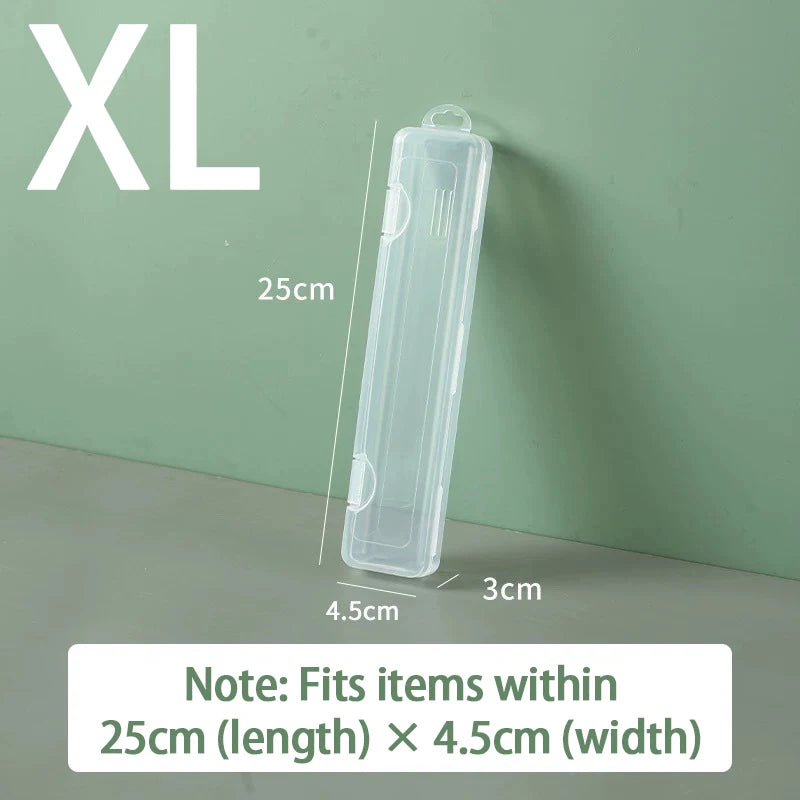 boîte rangement portable transparente clips respectueuse environnement utilisation multiple moderne pratique