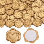timbres cire coeurs classiques adhésifs rouge beige doré vert rose blanc