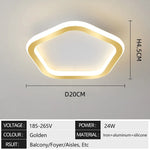 lampe couloir moderne blanc noir rond carré pentagone