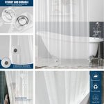 rideau douche transparent moderne aimants lestés blanc gris rose