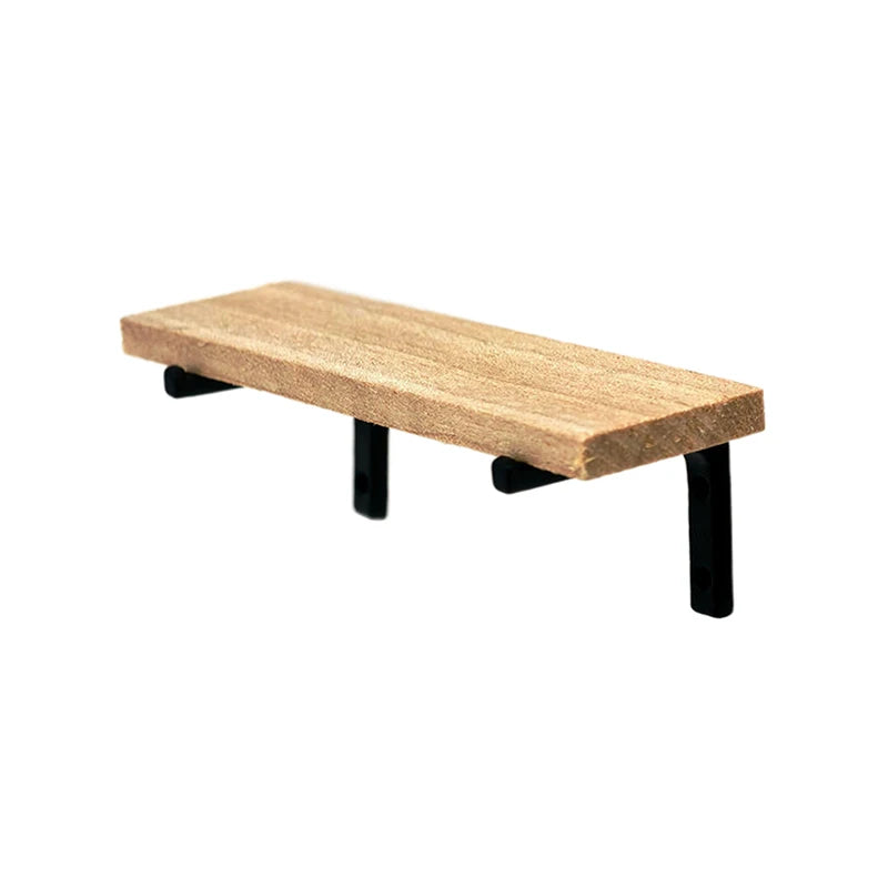 étagère bois moderne étagère miniatures support rangement vis fixations pots confiture thé blanc