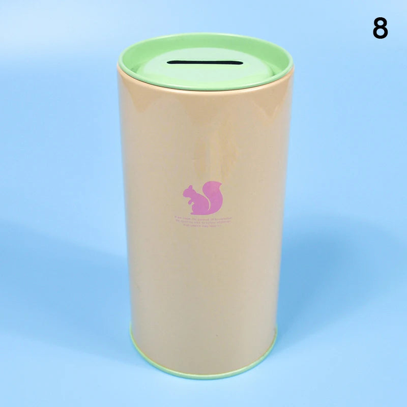 tirelire forme animal moderne simple métal couleur vert rose bleu clair pastel