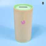 tirelire forme animal moderne simple métal couleur vert rose bleu clair pastel