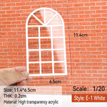 fenêtres transparentes acrylique sections architecturales dioramas construction bâtiments matériaux décoration maison DIY