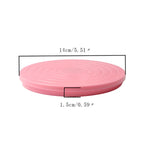 plateau decoration biscuits rose circles concentriques opaque moderne plastique diametre 14cm hauteur 15cm