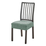 housses chaise moderne carreaux géométriques noir bleu marine gris clair polyester antidérapantes