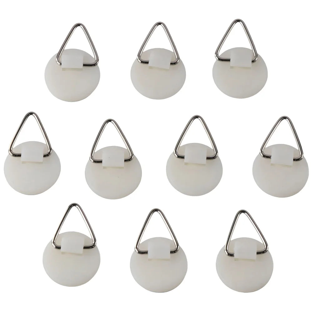 clips fixation blancs modernes triangles adhésifs invisibles 10pcs 3cmx3cm travail bois rond triangulaire