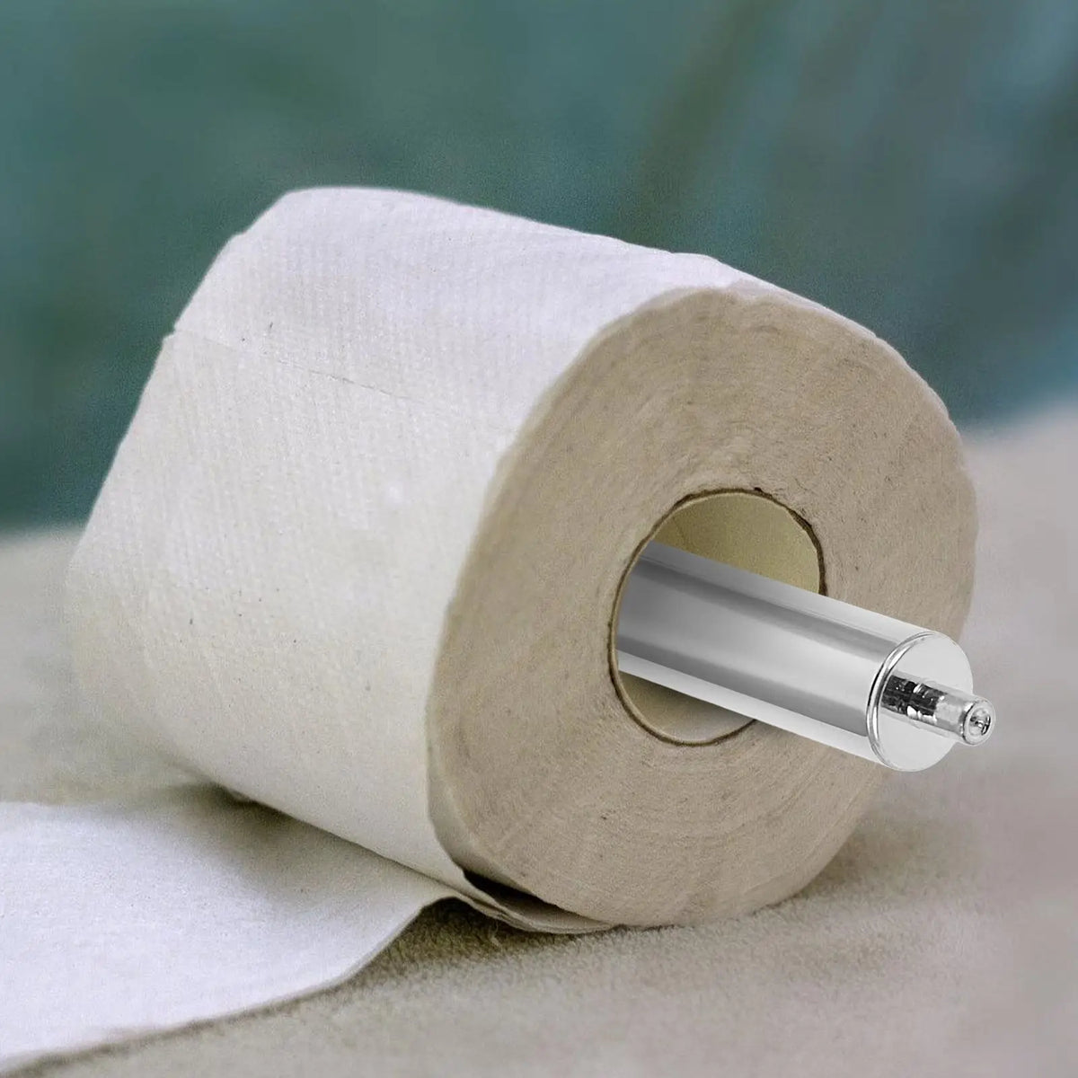 porte rouleau papier toilette barre télescopique acier inoxydable moderne support mural argenté minimaliste