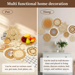 paniers décoratifs boho mur naturel spirales rayures géométriques chambre salon