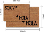 Paillasson humoristique Hola Adios vue dessus