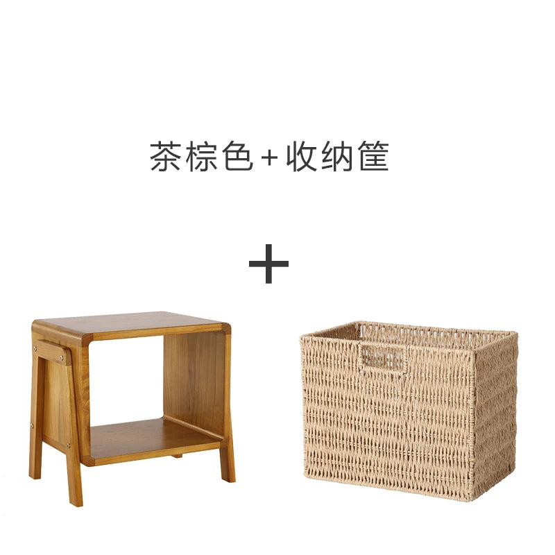 rangement meuble bois moderne tabouret empilable entrée chaussures stockage