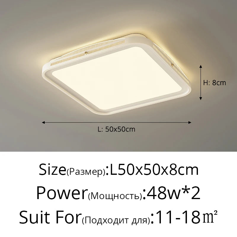 plafonnier led moderne blanc doré noir éclairage chambre salon télécommande minimaliste