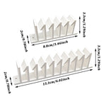 rangement couvercles blanc pratique moderne fixation murale compartiments divers conteneurs cuisine organizerHooks