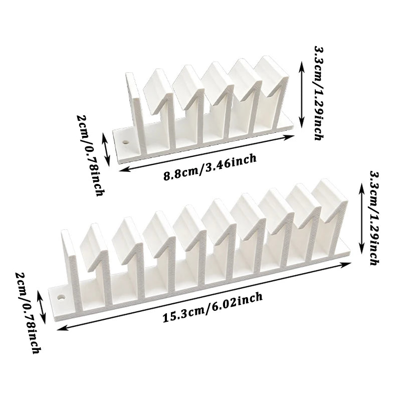 rangement couvercles blanc pratique moderne fixation murale compartiments divers conteneurs cuisine organizerHooks