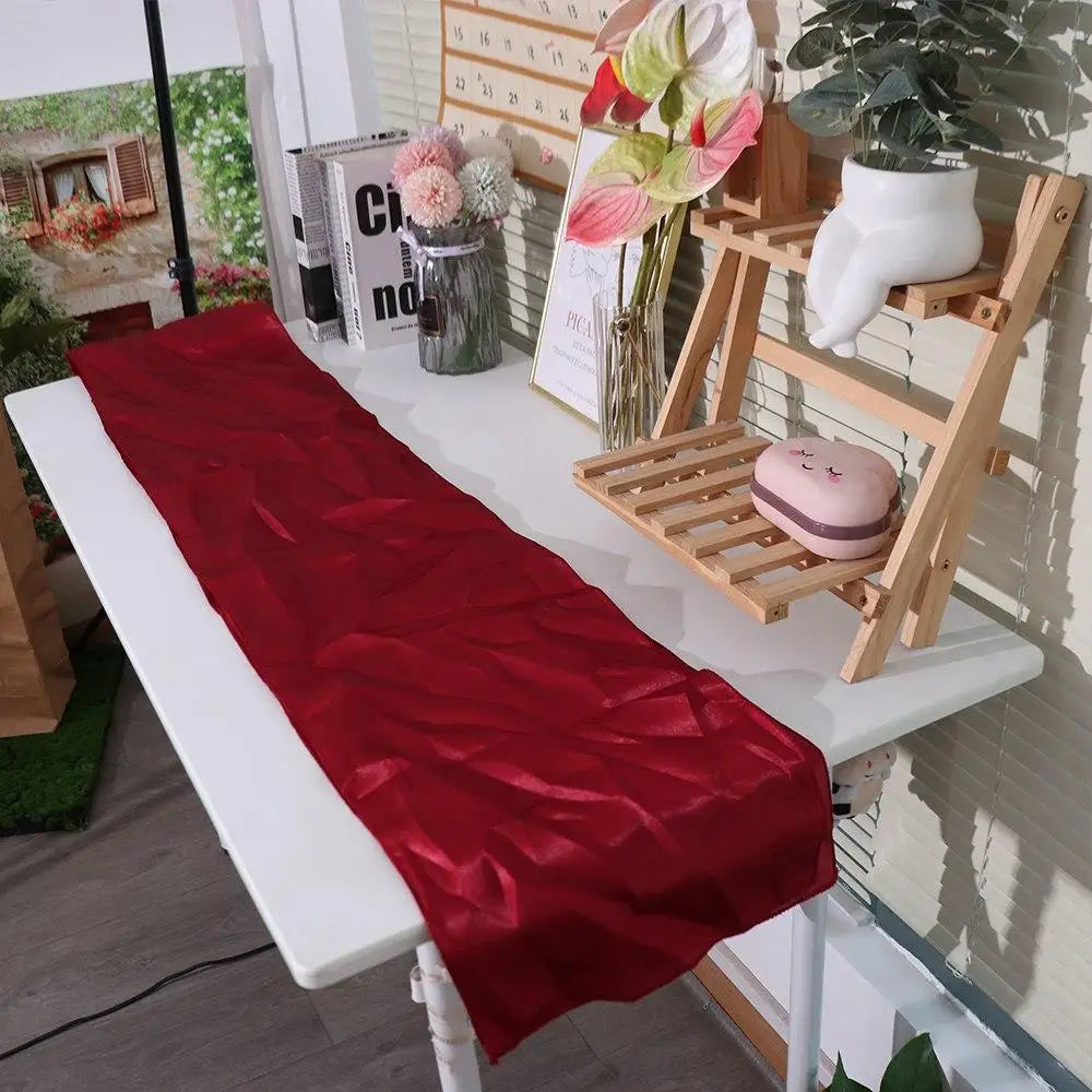 nappe table satin rouge vert foncé jaune rose beige brillante