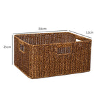 panier rangement rotin marron clair rustique salle bain salon