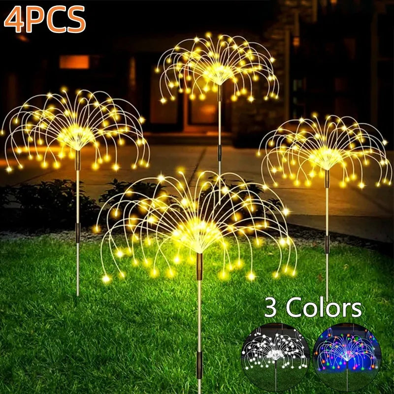 guirlande led solaire extérieure décorative jardin fête nuit étanche luminaire jardin étoile blanc