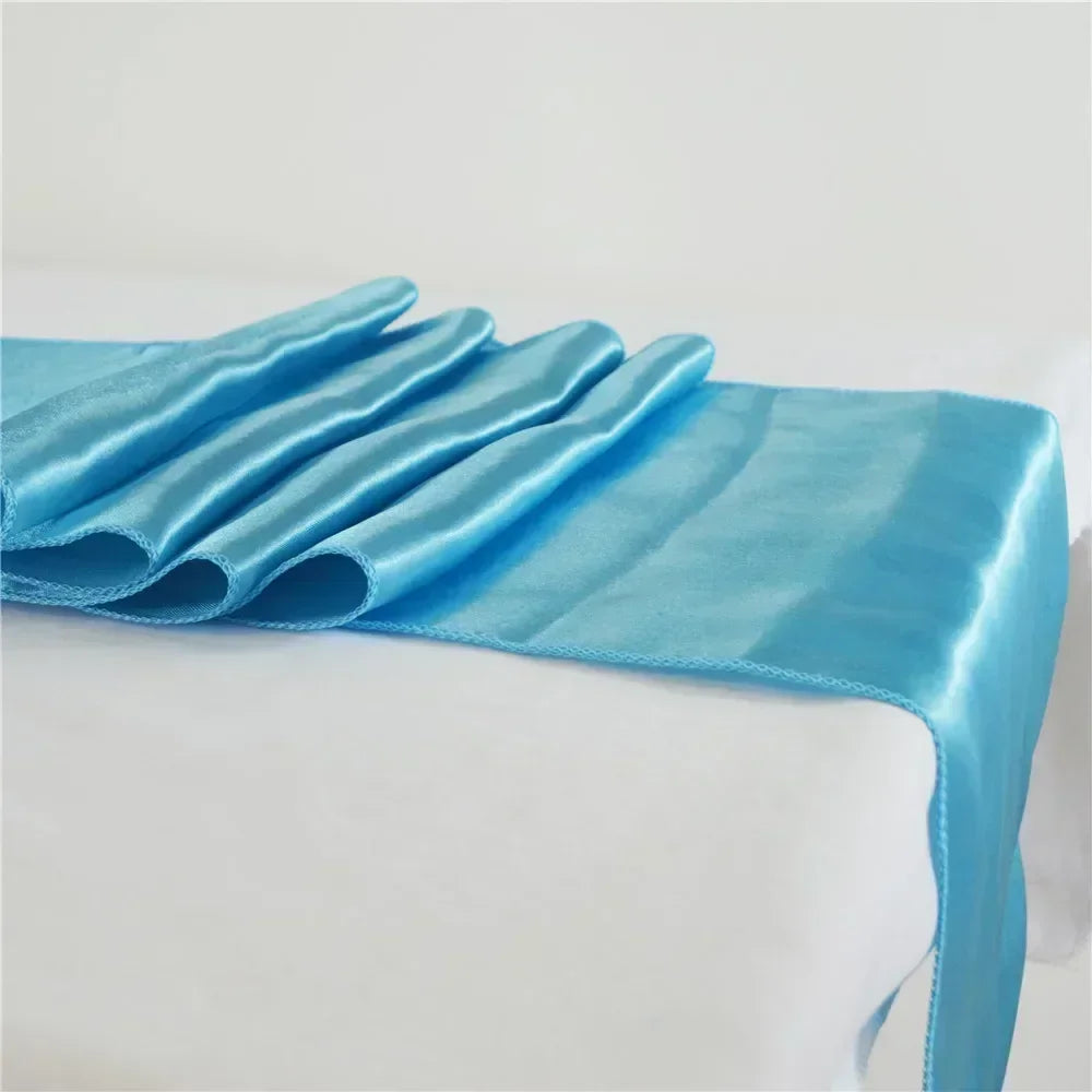 chemin table violet uni satin moderne décoration mariage fête anniversaire maison luxe chic