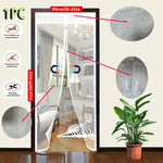 rideau magnétique blanc moderne adhésif porte 80*210cm 90*210cm 100*210cm 110*210cm 120*210cm