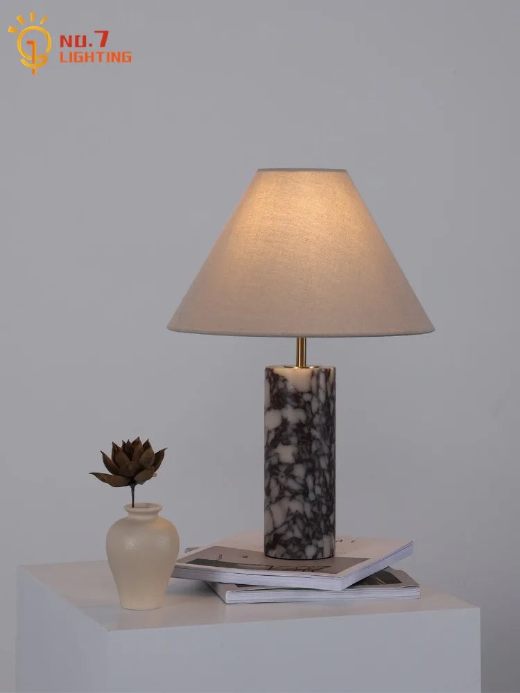 lampe table marbre moderne led e14 blanc noir adhésif opaquet vde