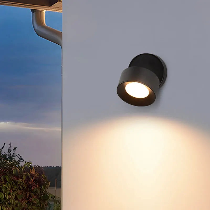 lampe murale moderne noir mat extérieure ip65 aluminium mur fixée