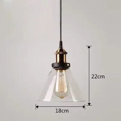 suspension lumineuse industrielle vintage verre transparent doré filaire 90 260V 249 2000lm