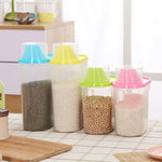 boîtes rangement alimentaire réutilisables 1.9l 2.5l transparentes couvercle coloré moderne ecofriendly