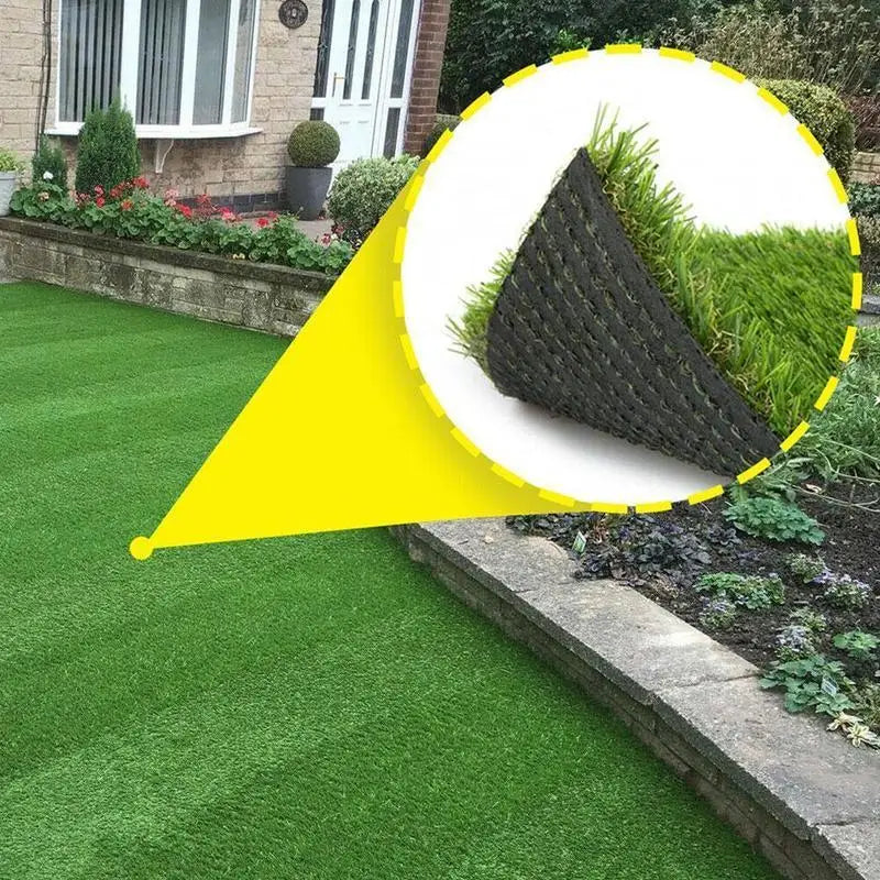 tapis artificiel herbe verte moderne adhésif decoration paysagere imitation jardin vert synthetique 50x100cm