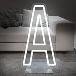 Lettre lumineuse 76cm alphabet personnalisé blanc chaud