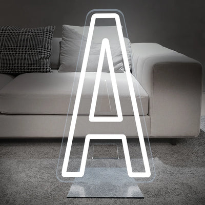 Lettre lumineuse 76cm alphabet personnalisé blanc chaud