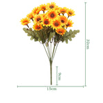bouquet fleurs artificielles orange jaune blanc violet moderne minimaliste decoration maison intérieur