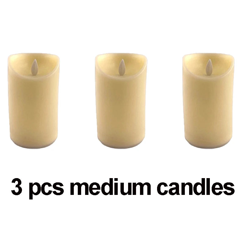 bougies led blanc crème effet flamme réelle sans danger moderne décoration mariage fêtes rondes
