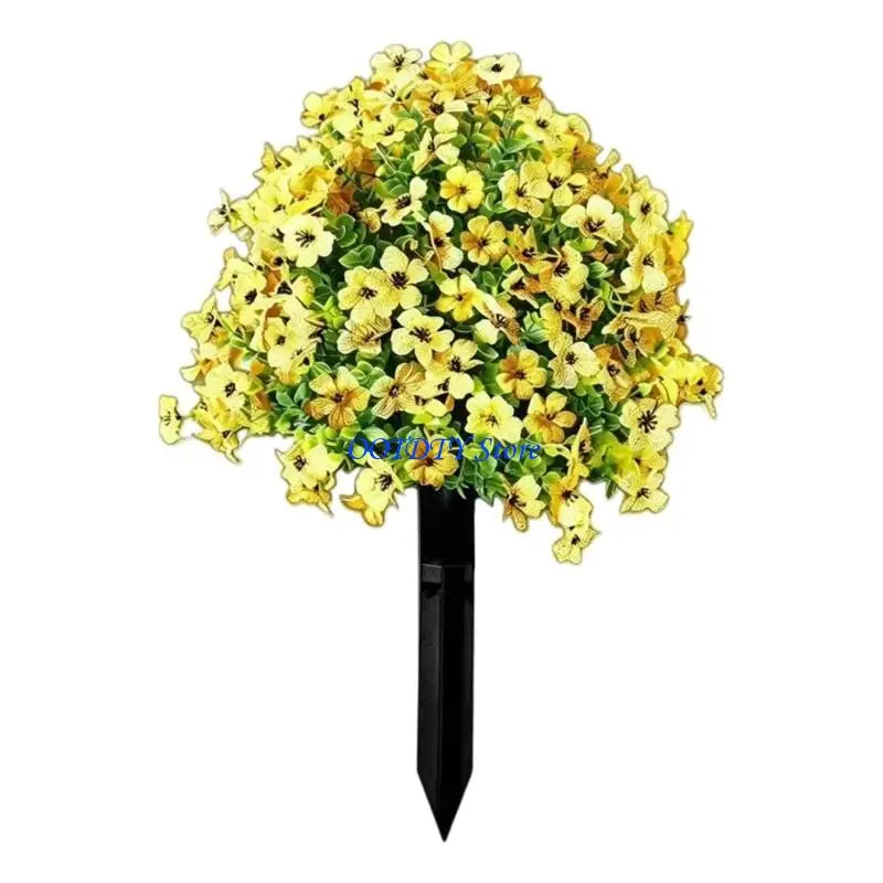 décoration extérieure bouquet fleuri rouge violet moderne minimaliste piquet noir jardins paysages artificiellements embellis