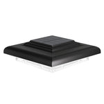 lampe solaire led balustrade moderne adhésive 12 leds lentilles batterie rechargeable ip65 étanche