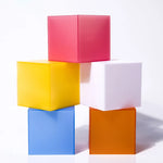 cube exposition acrylique mat support rangement accessoires collection objet déco carré transparent réutilisable