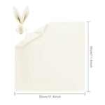 serviettes table rose pâle bleu royal beige clair modernes 12 pièces satinées polyester