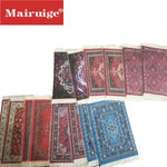 tapis persan franges ornements traditionnels rouge bleu noir beige marron classique sous verre gaming