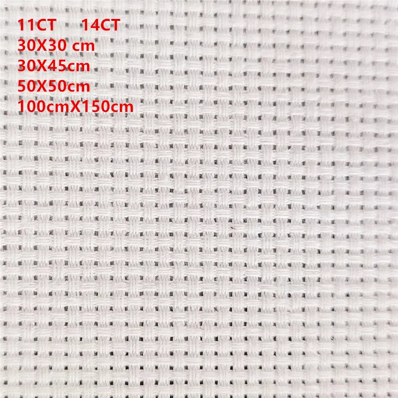 toile broder coton blanc 30x30 30x45 50x50 broderie cross stitch aiguille fil embroidery tissu