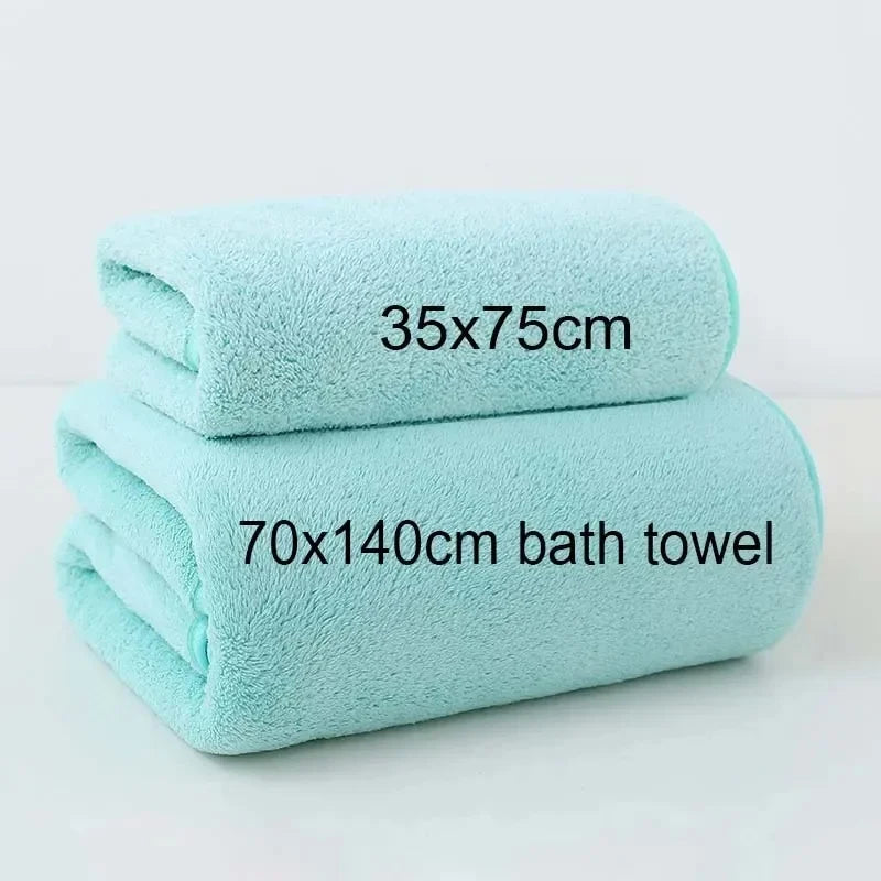 serviettes bain polyester gris rose modernes absorbantes maison salle sport set deux tailles différentes