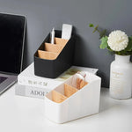 organisateur rangement bois noir blanc télécommandes téléphones stylos lunettes modernes minimalistes scandi