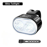 lampe vélo rechargeable usb clip noir rouge moderne étanche sécurité extérieur
