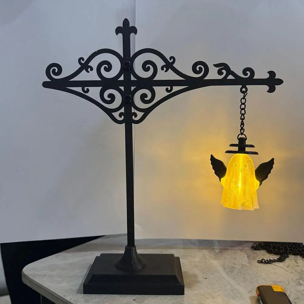 lampe bibliothèque vintage led rechargeable plaque geometrique noire ecrou suspension