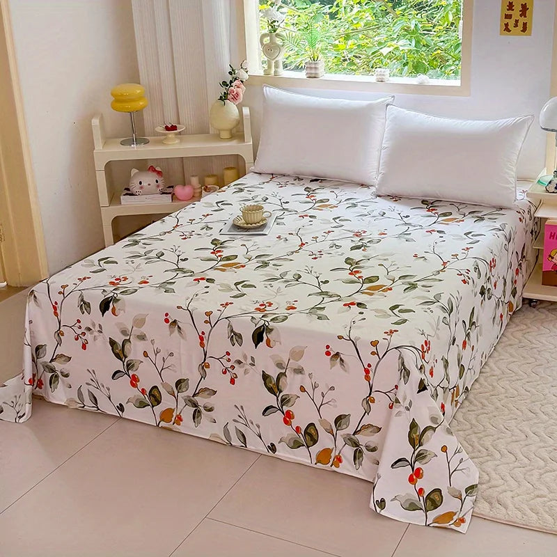 drap lit imprimé fleurs roses grises 100 polyester blanc classique lit double king queen