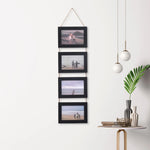 Cadres mural vintage multi compartiments corde texture grunge blanc noir roseclair bleumarin