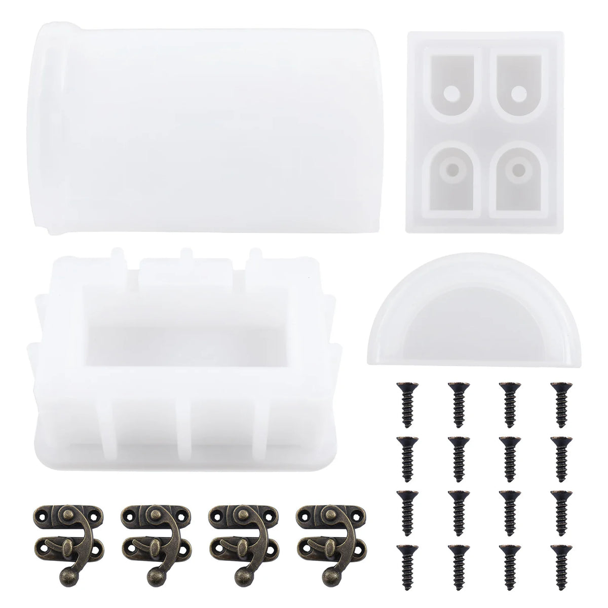 moules silicone résine coffres trésors dés pirates bijoux miroir paillettes transparents opaques