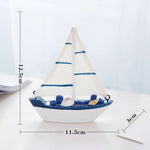 décoration nautique bateau voile blanc bleu orange marin artisanal festive anniversaire thuyền gỗ