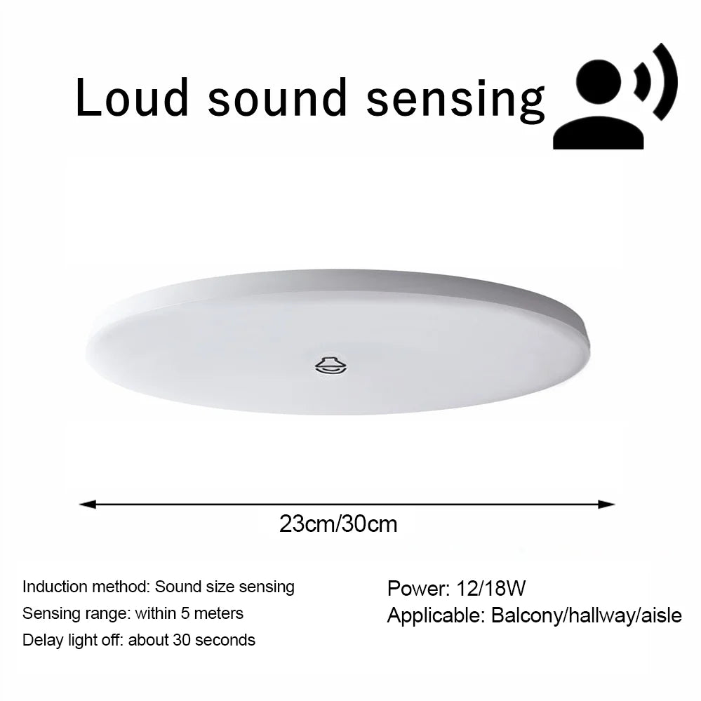 plafonnier led blanc moderne auto touche sensoriel motion radar minimaliste