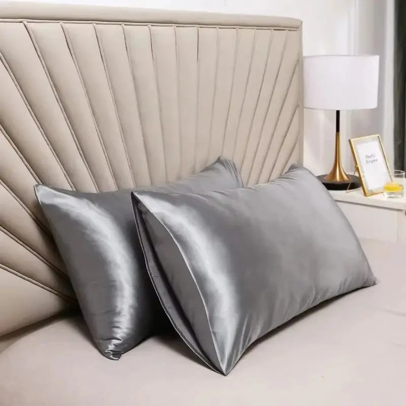 taies d'oreiller polyester uni modernes 51x76cm pièces gris doré blanc pale rose